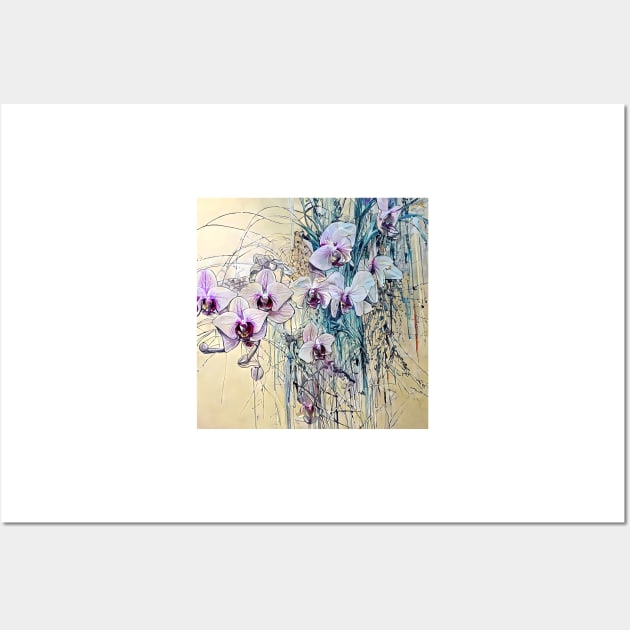 Orchid flowers Wall Art by bogfl